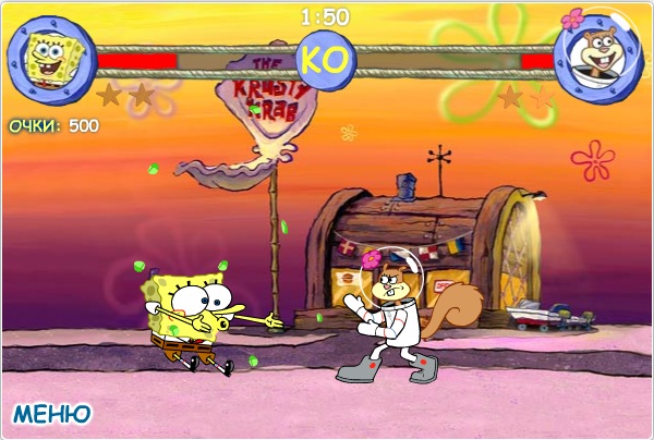 Игра губка боб: super brawl 3. Спанч боб драка. Губка боб драка. Файтинг спанч боб. Губка боб драка игра.